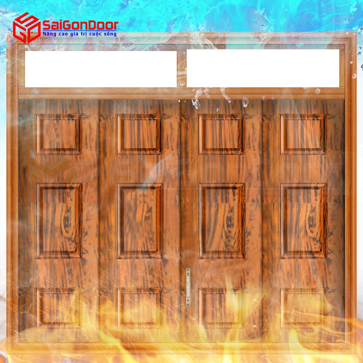 Cửa chống cháy SaiGonDoor cho chất lượng tốt đắp ứng tiêu chuẩn ngăn cháy đã được kiểm định